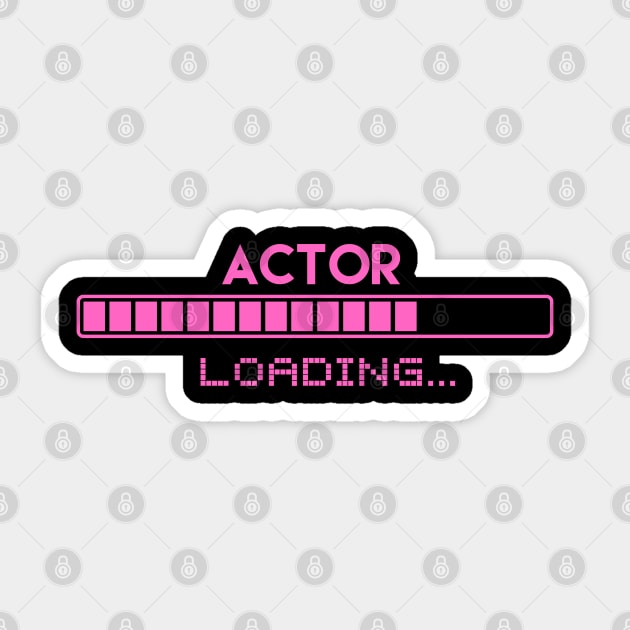 Actor Loading Sticker by Grove Designs